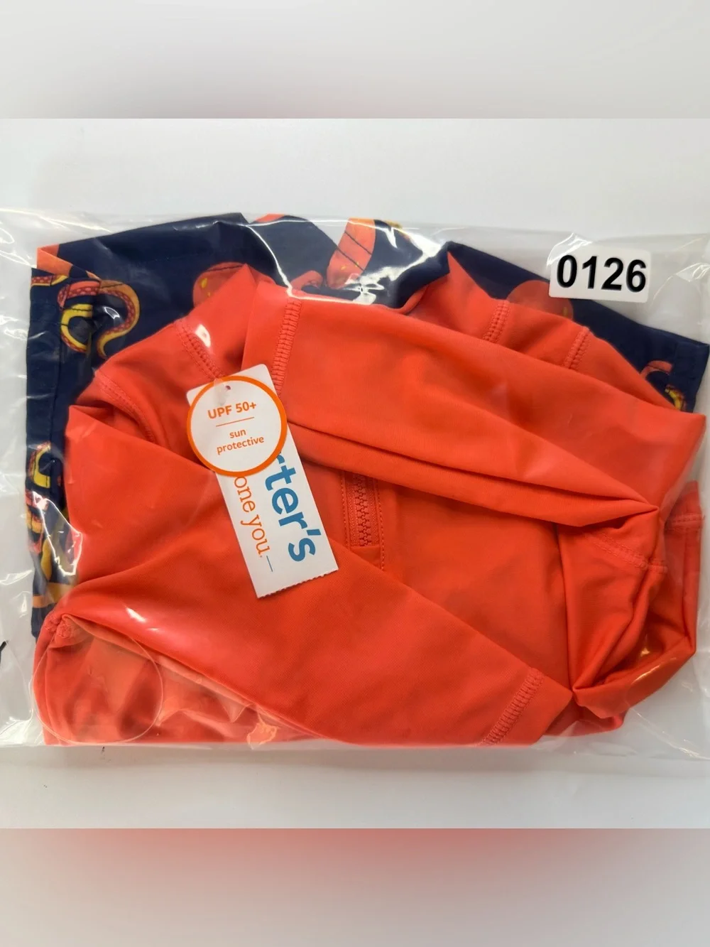 Carter’s Long Sleeve Rash‎ Guard Swimsuit Set Size 6Mth NWOT